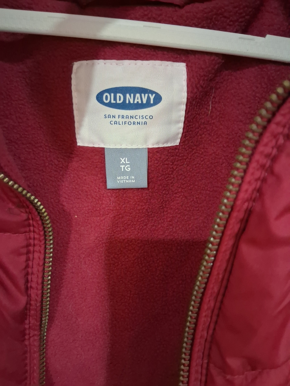 Old Navy Quilted Puffer Vest in Deep Pink - Picture 2 of 3